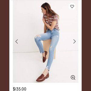 ⚡⚡SOLD⚡⚡Madewell High Rise Distress Skinny Jeans